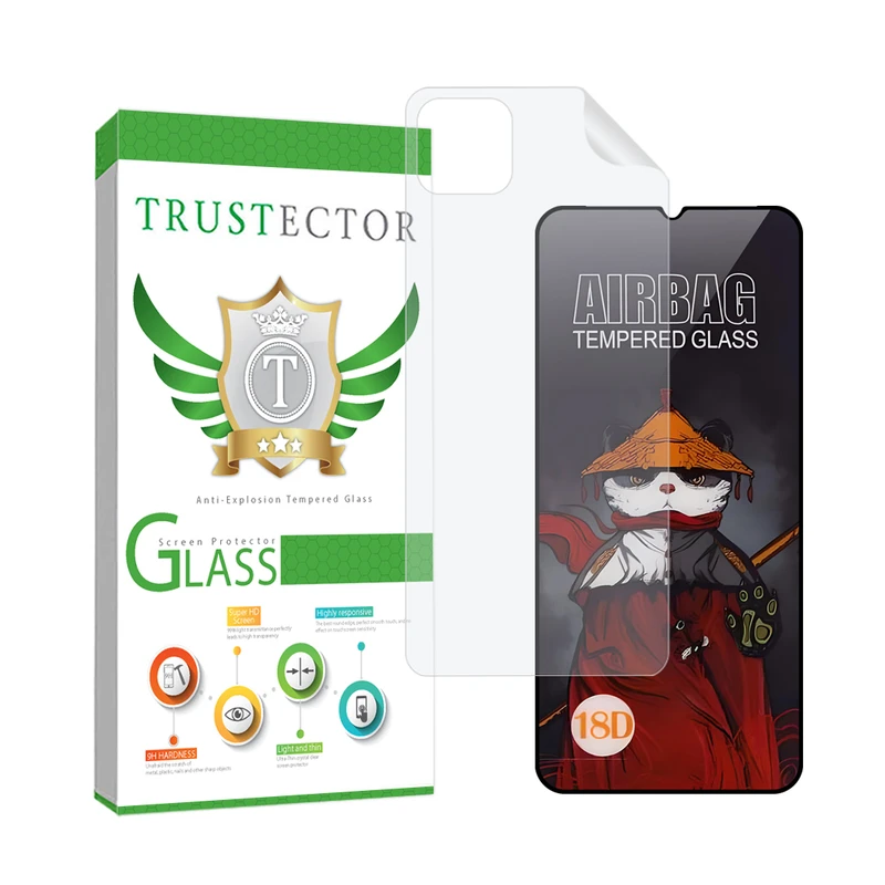 محافظ صفحه نمایش تراستکتور مدل AIRNABKTR مناسب برای گوشی موبایل سامسونگ Galaxy A22 5G به همراه محافظ پشت گوشی