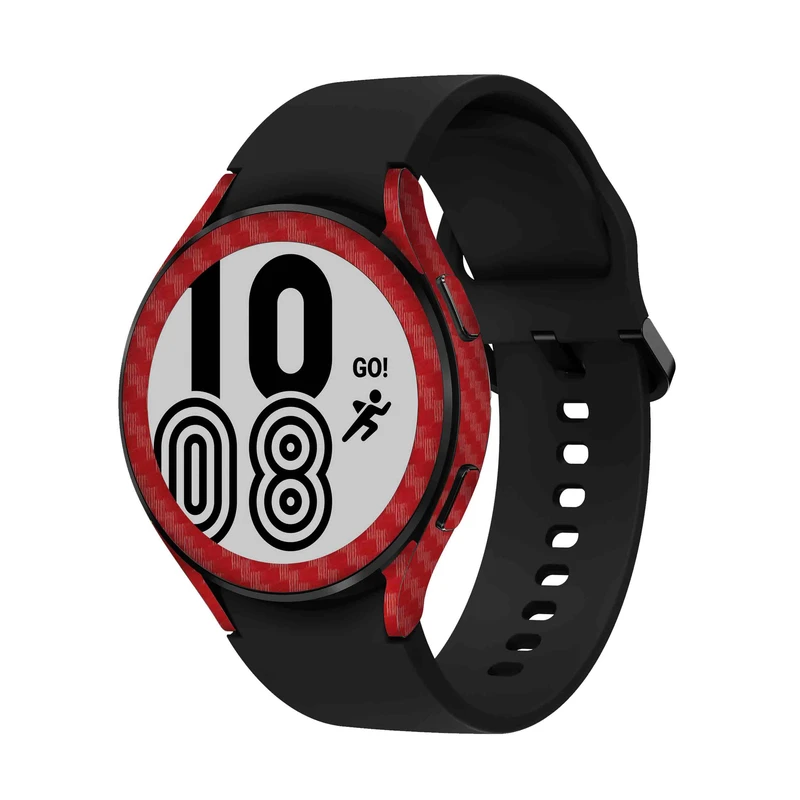  برچسب ماهوت طرح Red-Fiber مناسب برای ساعت هوشمند سامسونگ Watch4 44mm