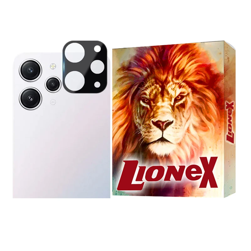 محافظ لنز دوربین  لایونکس مدل FULLENSLمناسب برای گوشی موبایل شیائومی Redmi 12 4G / Redmi 12 5G / Poco M6 Pro 5G