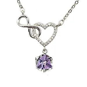 گردنبند نقره زنانه مدل قلب 