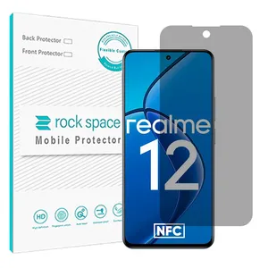 Rock space Resistant model privacy screen protector suitable for Realme 12 4G Mobile phone 