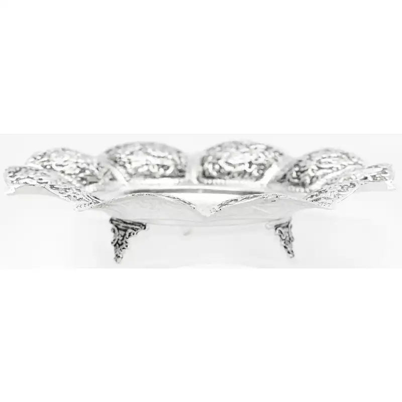 بشقاب قلمزنی طرح گل مرغ مدل XR1