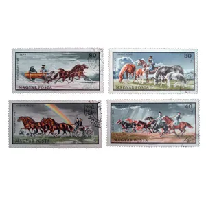 تمبر یادگاری مدل اسب سواری کد bc-1531 مجموعه 4 عددی