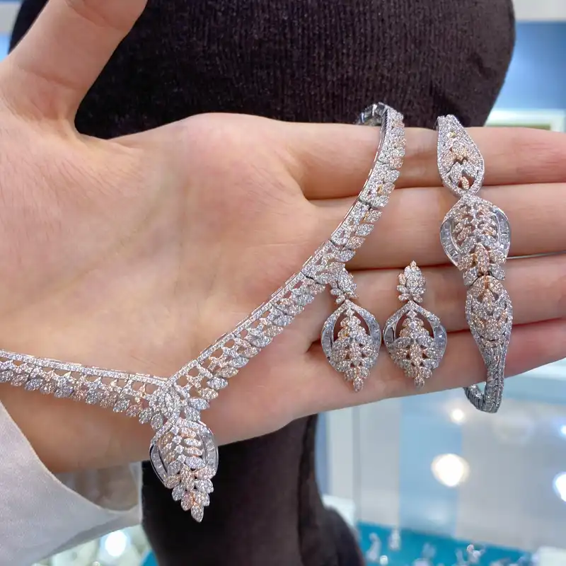 نیم ست نقره زنانه مدل دستسار 463