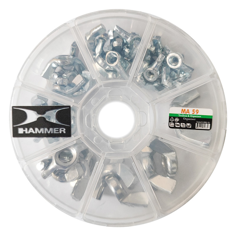 مهره خروسکی هامر مدل Multi Size بسته 41 عددی