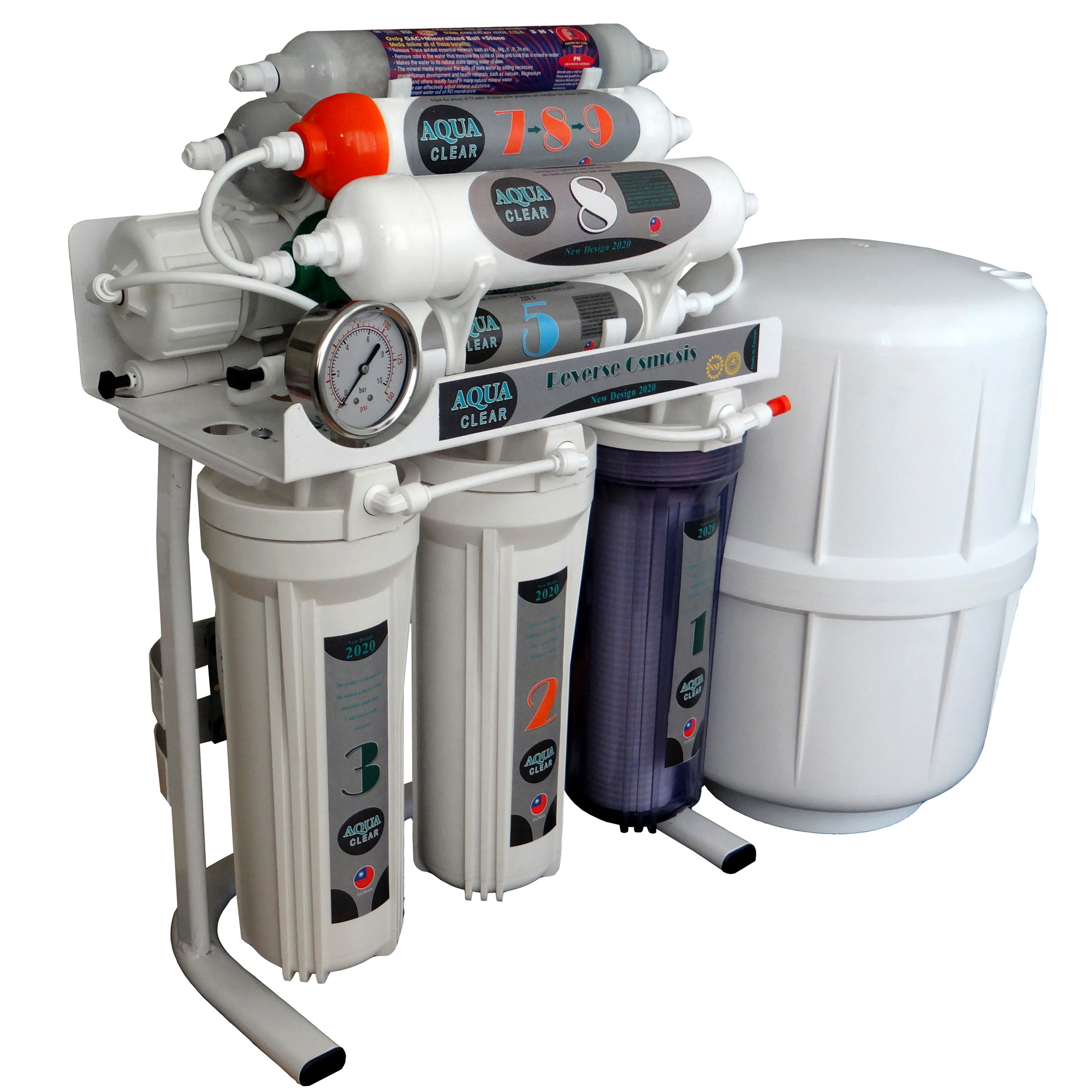 دستگاه تصفیه کننده آب آکوآ کلیر مدل NEW DESIGN2020-AFQ10 به همراه فیلتر مجموعه 3 عددی