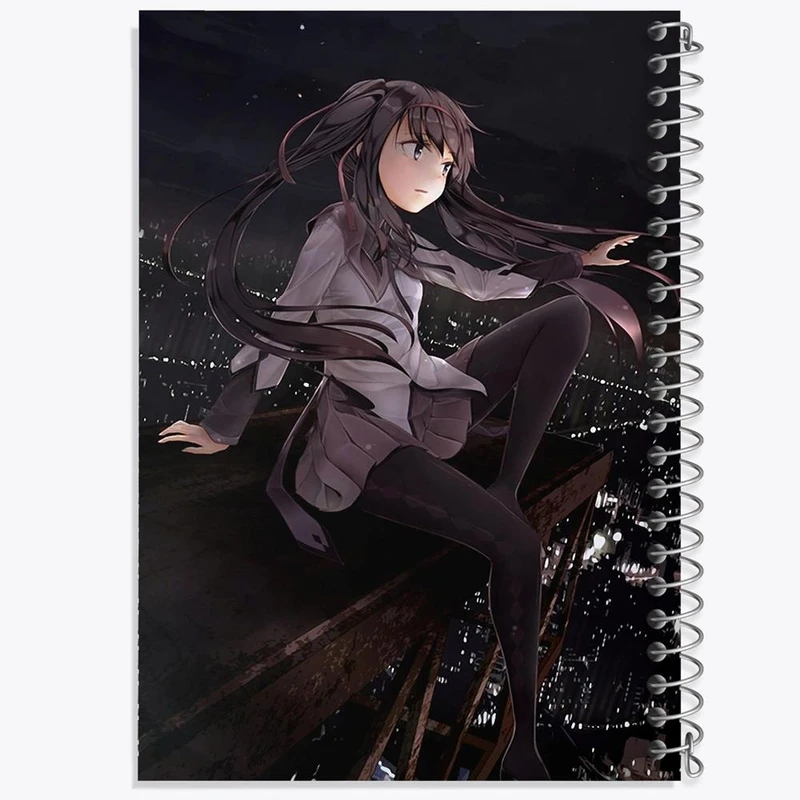 دفتر مشق 50 برگ خندالو مدل همورا اکامی انیمه مادوکا مجیکا Madoka Magica کد 18398