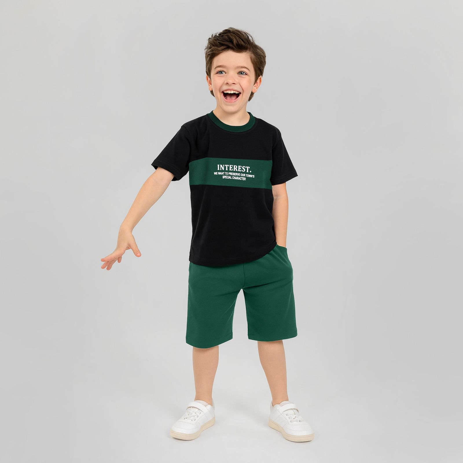 ست تی شرت و شلوارک پسرانه مادر مدل Harry - - 1