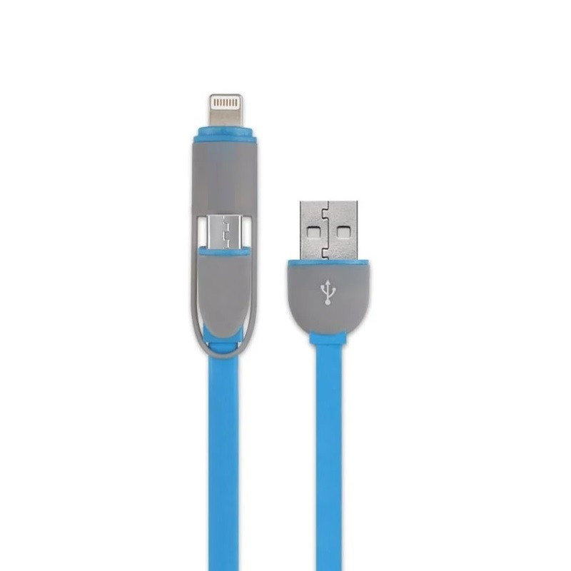 کابل USB به لایتنینگ / microUSB مدل 5855 به طول 1 متر