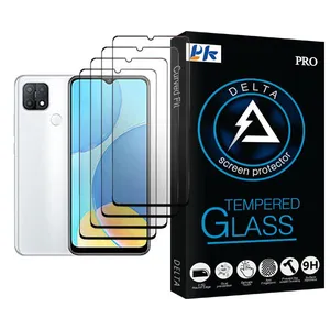 PK Delta Glass MIX004 Screen Protector For Oppo A15s Pack Of 4