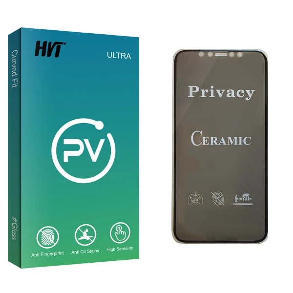 محافظ صفحه نمایش سرامیکی اچ وی تی مدل PV glass مناسب برای گوشی موبایل اپل iPhone X