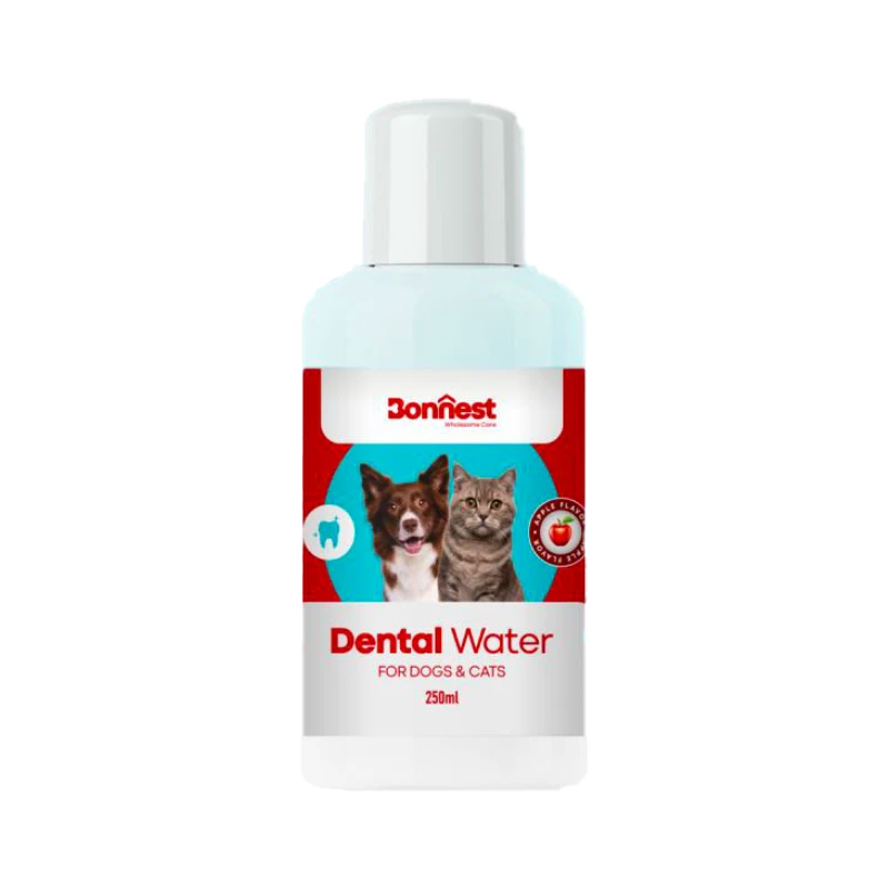 محلول سگ و گربه بونست مدل مراقبت از دهان و دندان با طعم سیب حجم ۲۵۰ میلی لیتر