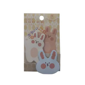 کاغذ یادداشت چسب دار مدل فانتزی طرح خرگوش کد 01 مجموعه 3 عددی