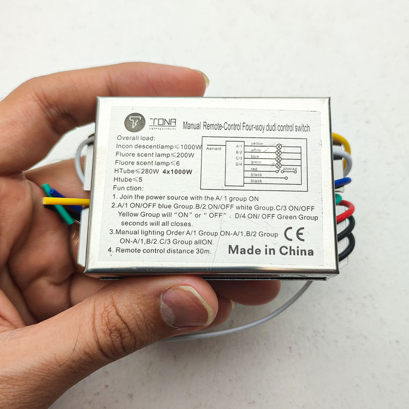 ریموت کنترل تونا مدل 4 کانال گیرنده مشترک