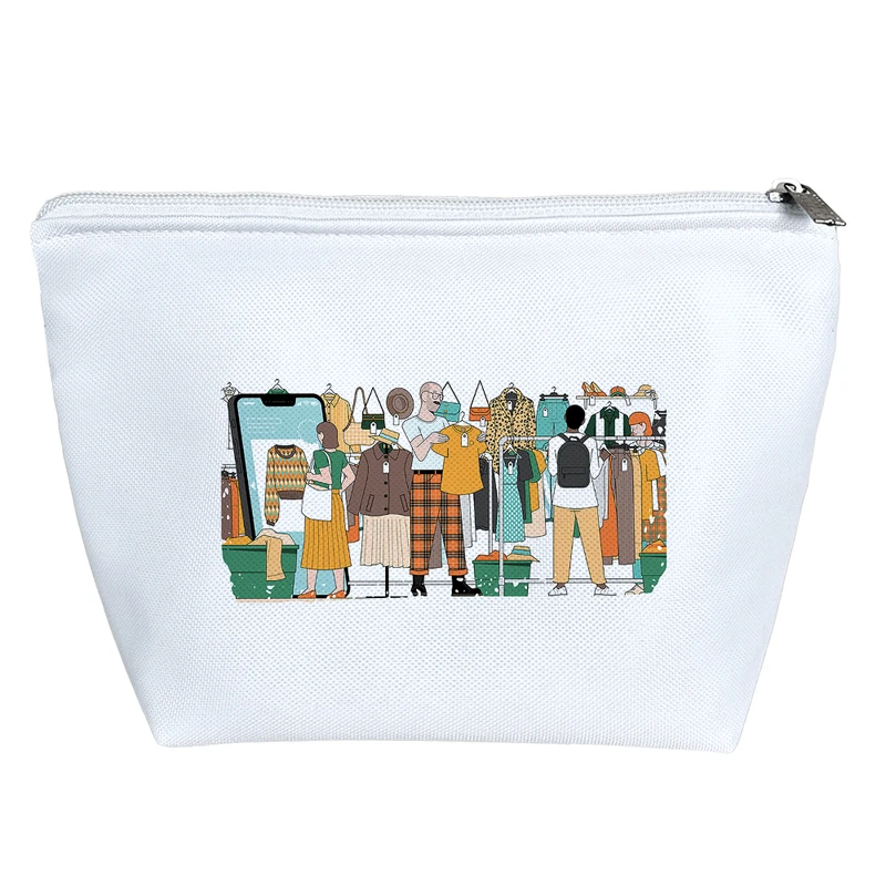 کیف لوازم آرایش دخترانه خندالو مدل لباس فروشی کد H1885