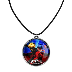 گردنبند خندالو مدل دختر کفشدوزکی و پسر گربه ای کد 28142821