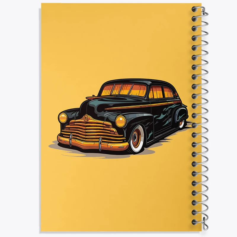 دفتر ژورنال نویسی 50 برگ خندالو مدل نقطه ای طرح ماشین کلاسیک کد N14