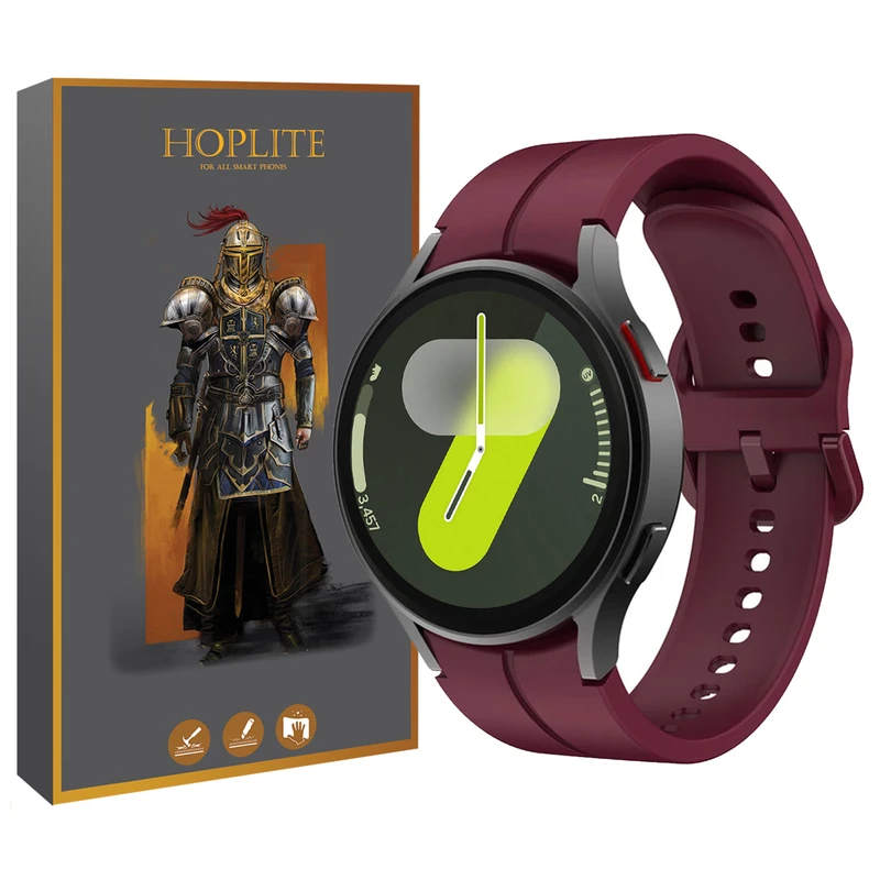 بند هاپلایت مدل Silic ORG HL مناسب برای ساعت هوشمند سامسونگ Galaxy Watch 4/5/6/7/FE سایز 40/43/44/46/47 میلی متری