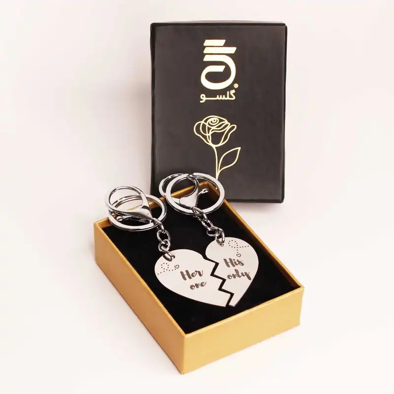 جاکلیدی گلسو مدل ست قلب کد 3 مجموعه 2 عددی