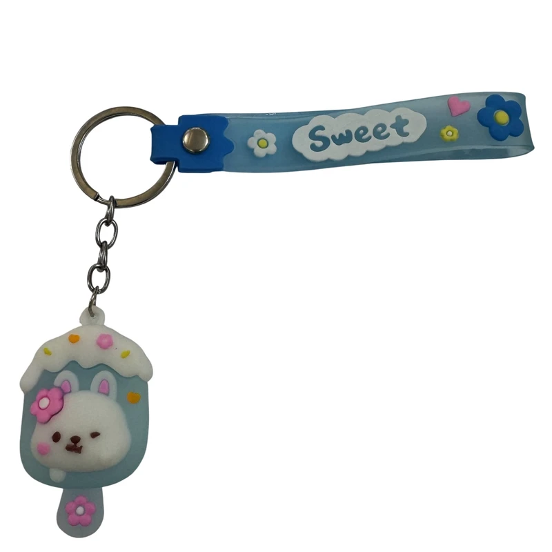 جاکلیدی مدل سیلیکونی انیمیشنی طرح بستنی خرگوشی کد 116