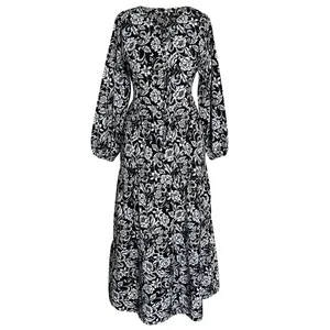 پیراهن ساحلی یقه گرد زنانه مدل 28