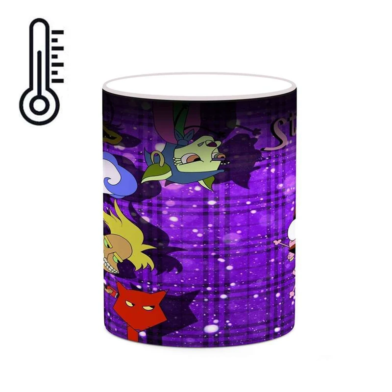 ماگ حرارتی کاکتی مدل کارتون Courage The Cowardly Dog کد mgh22430