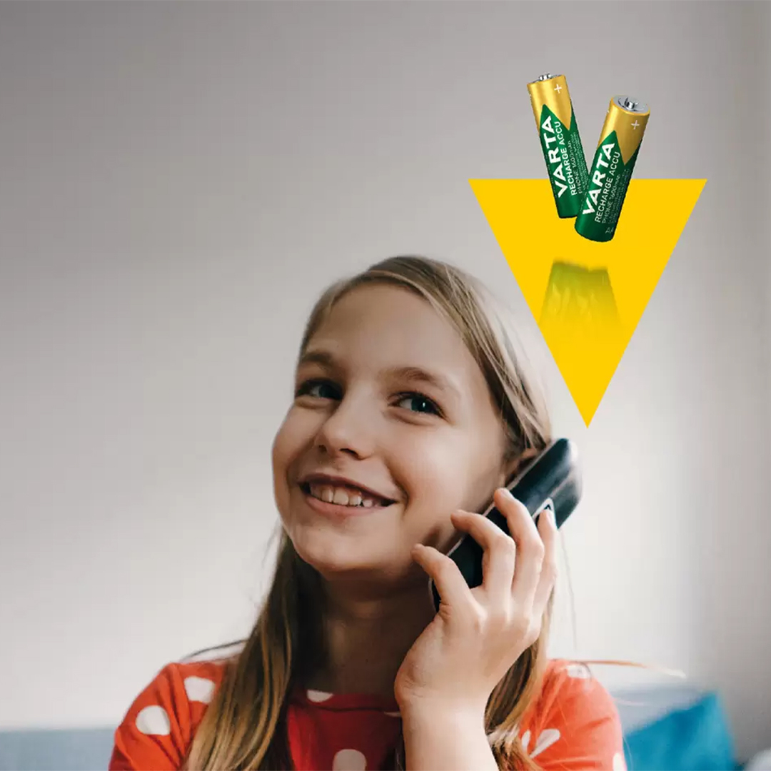 باتری نیم قلمی قابل شارژ وارتا مدل accus 800 مجموعه 4 عددی