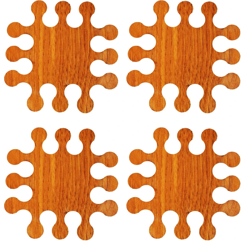 زیر لیوانی نیازشاپ طرح پازل کد NS0929 بسته 4 عددی