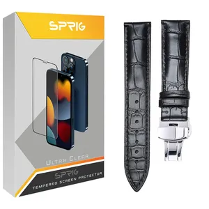 بند اسپریگ مدل Leather Genuine مناسب برای ساعت هوشمند سامسونگ Galaxy Watch 4 40mm / Watch 5 40mm