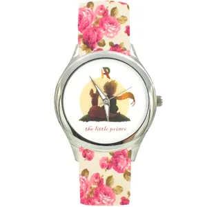 ساعت مچی عقربه ای زنانه مدل بند پارچه ای کد 4202