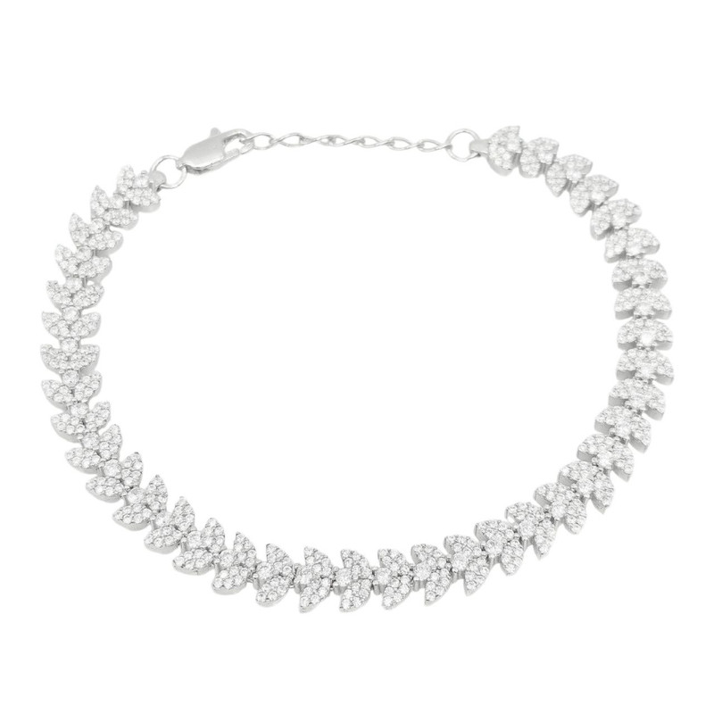 دستبند نقره زنانه گالری رضازاده مدل چتری لاو 0216 دستبند نقره زنانه گالری رضازاده مدل چتری لاو 0216