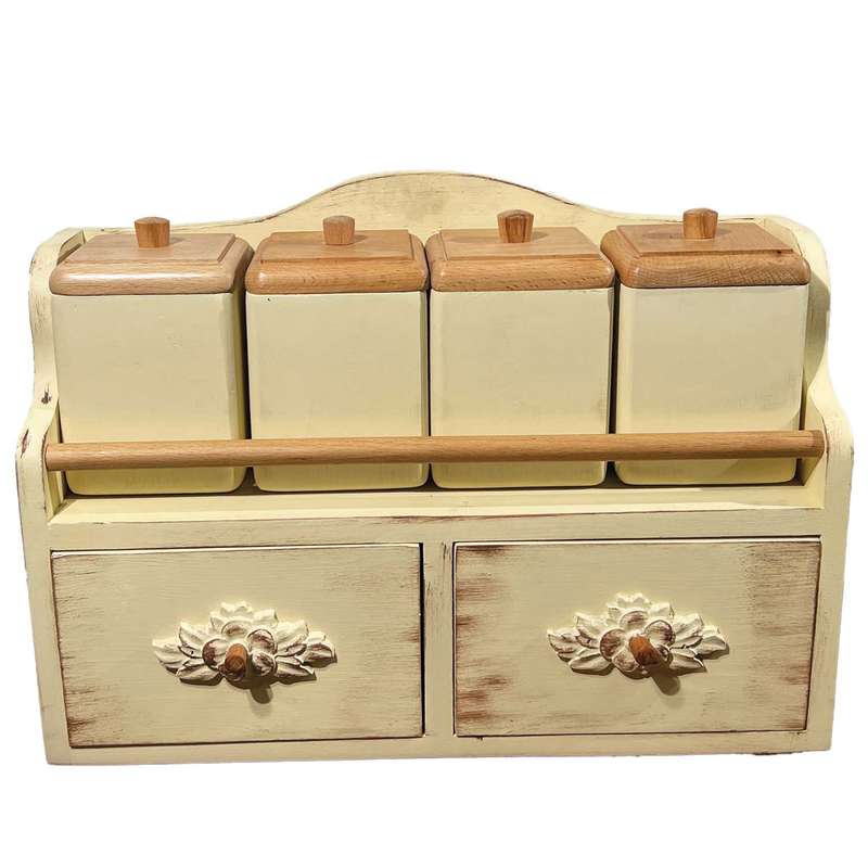 ست جا ادویه سهیل مدل wood