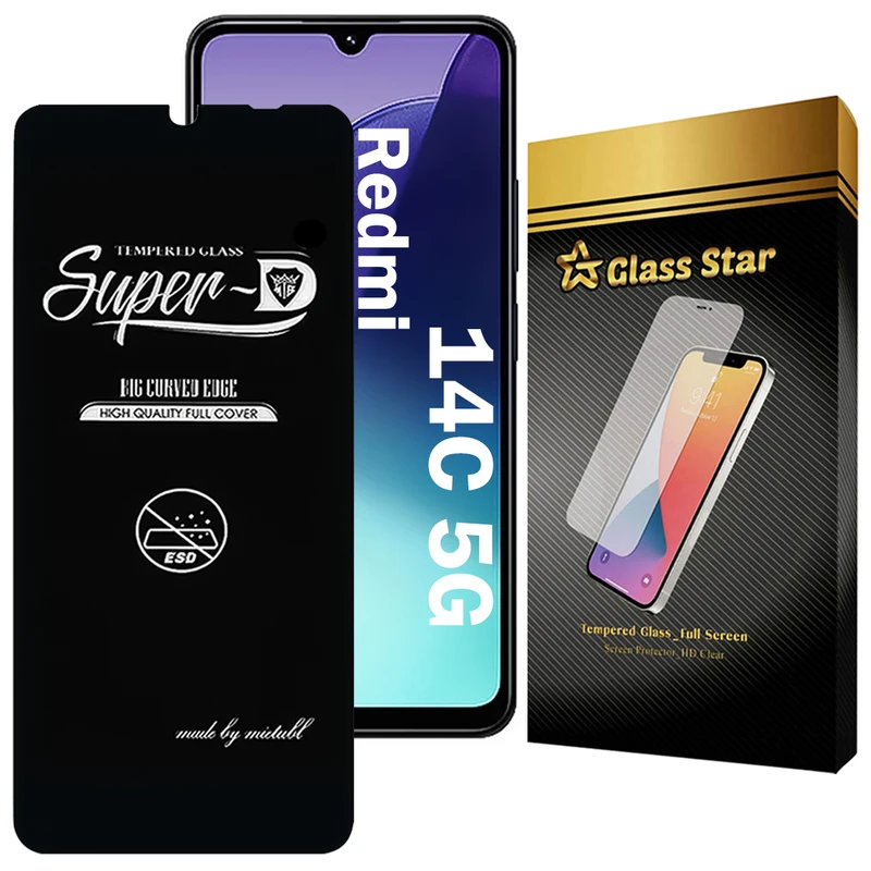 محافظ صفحه نمایش گلس استار مدل SUPERDNS مناسب برای گوشی موبایل شیائومی Redmi 14C 5G