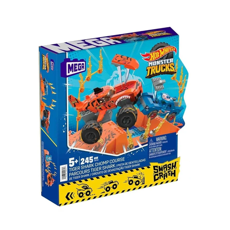 ساختنی مگا مدل Tiger Shark Chomp Course Hot Wheels کد HKF88