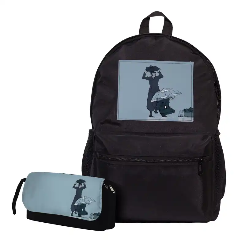 کوله پشتی مدل انیمه جوجوتسو کایسن گوجو ساتورو به همراه جامدادی