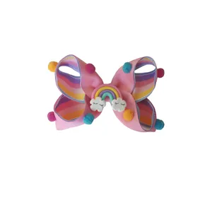 گیره مو دخترانه طرح رنگین کمان