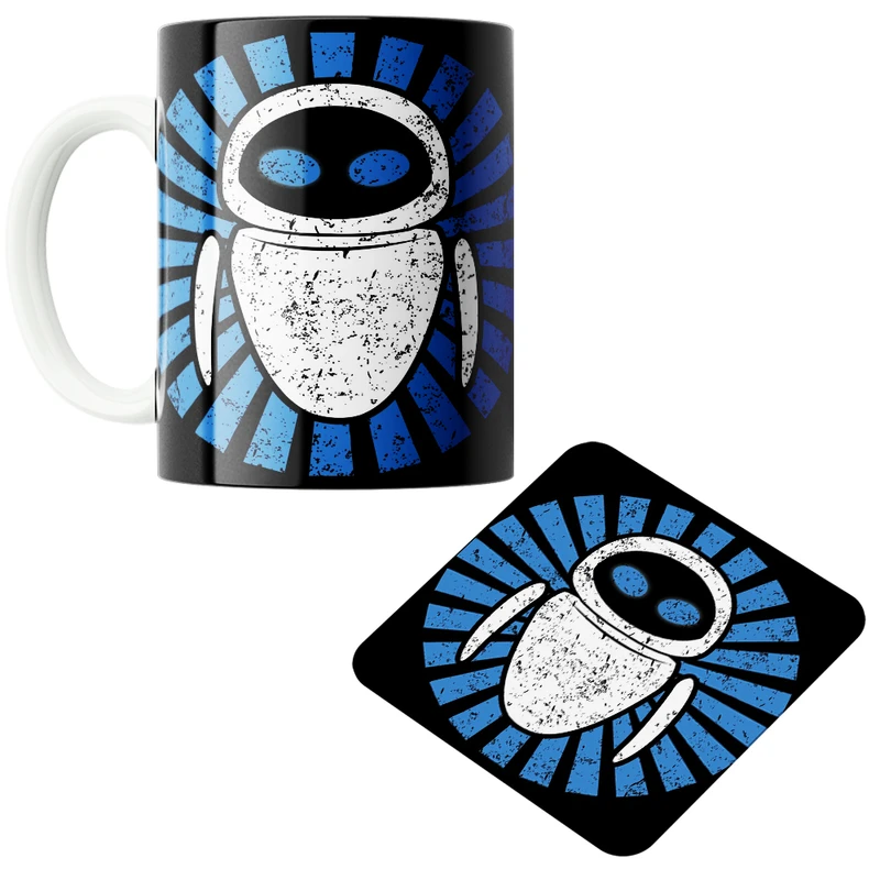 ماگ پاد آفرین مدل وال ایی کد z100 به همراه زیر لیوانی