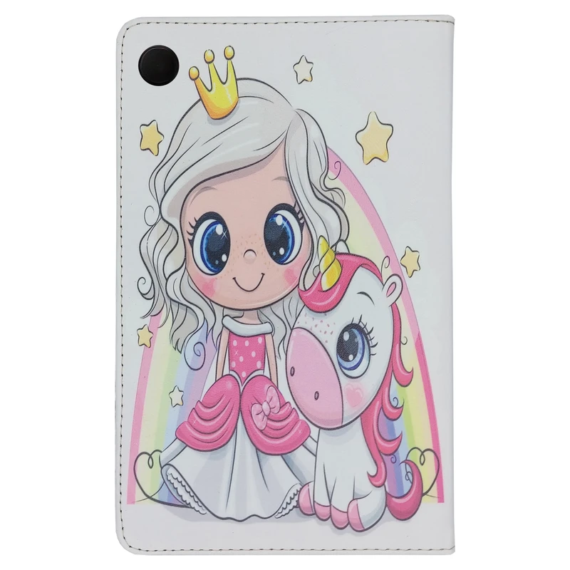 کیف کلاسوری مدل دختر شاهزاده و یونی کورن کد G-114 مناسب برای تبلت سامسونگ Galaxy Tab A9 / X115