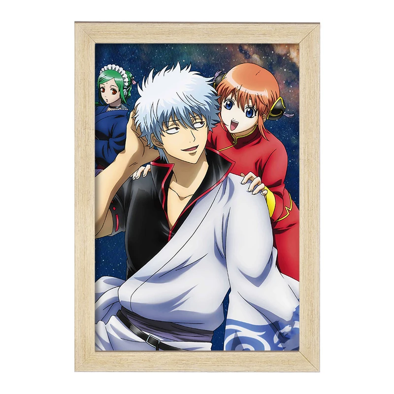 تابلو خندالو مدل کاگویا و گینتوکی انیمه گینتاما  کد 12943