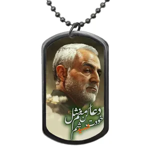 گردنبند طرح سردار دعا کن منم مثل خودت شهید شم کد 95