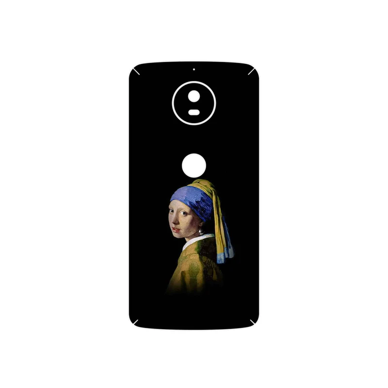 برچسب پوششی ماهوت مدل Girl with a Pearl Earring of Vermeer مناسب برای گوشی موبایل موتورولا Moto G5S