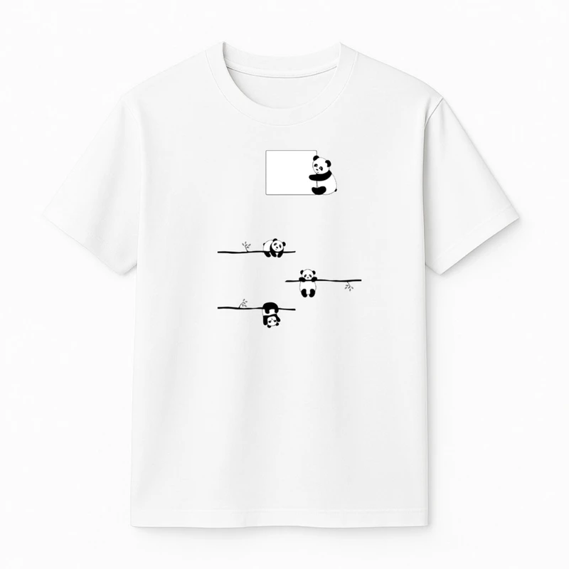 تی‌شرت آستین کوتاه پسرانه مدل پاندا ها کد v20 