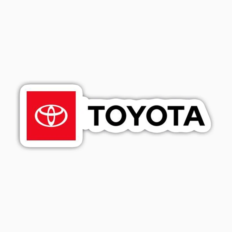 استیکر لپ تاپ و موبایل بووم طرح ماشین مدل Toyota Logo کد AG35
