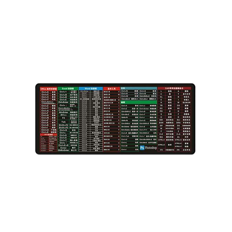 ماوس پد مخصوص بازی مدل RGB Shortcut