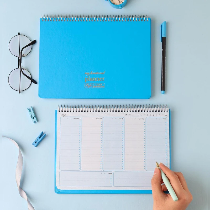 عکس شماره 13 : دفتر برنامه ریزی 60 برگ دایان مدل هفتگی طرح پاستلی