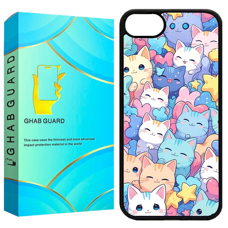 کاور قاب گارد طرح گربه مدل G16E مناسب برای گوشی موبایل اپل iPhone 16e