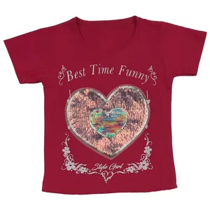 تی شرت آستین کوتاه دخترانه مدل sr-45