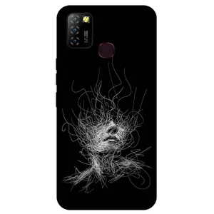 Megafone Face Sketch 7423 Cover For Infinix Hot 10 Lite