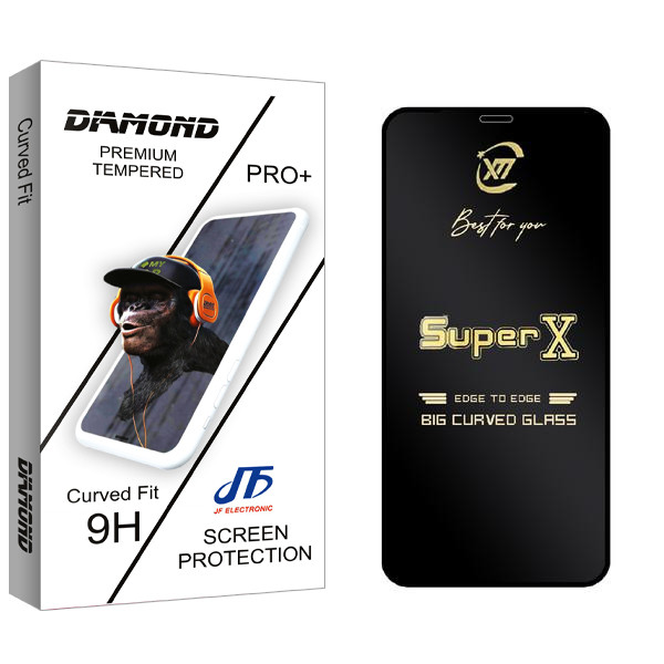 محافظ صفحه نمایش جی اف مدل Diamond SuperX مناسب برای گوشی موبایل اپل iPhone 11