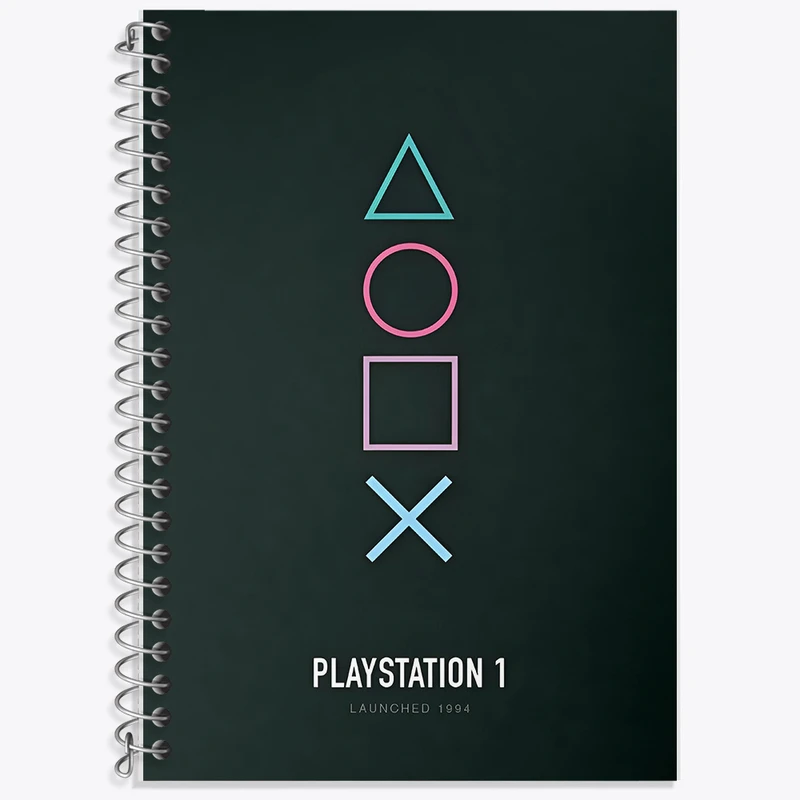 دفتر زبان 50 برگ خندالو مدل دو خط طرح گیم (Game) کد F6853